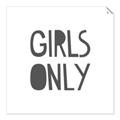 Picture of Girls Only _GroupedProduct_Square_Mini_ _GroupedProduct_Square_Unframed_Print_Only_