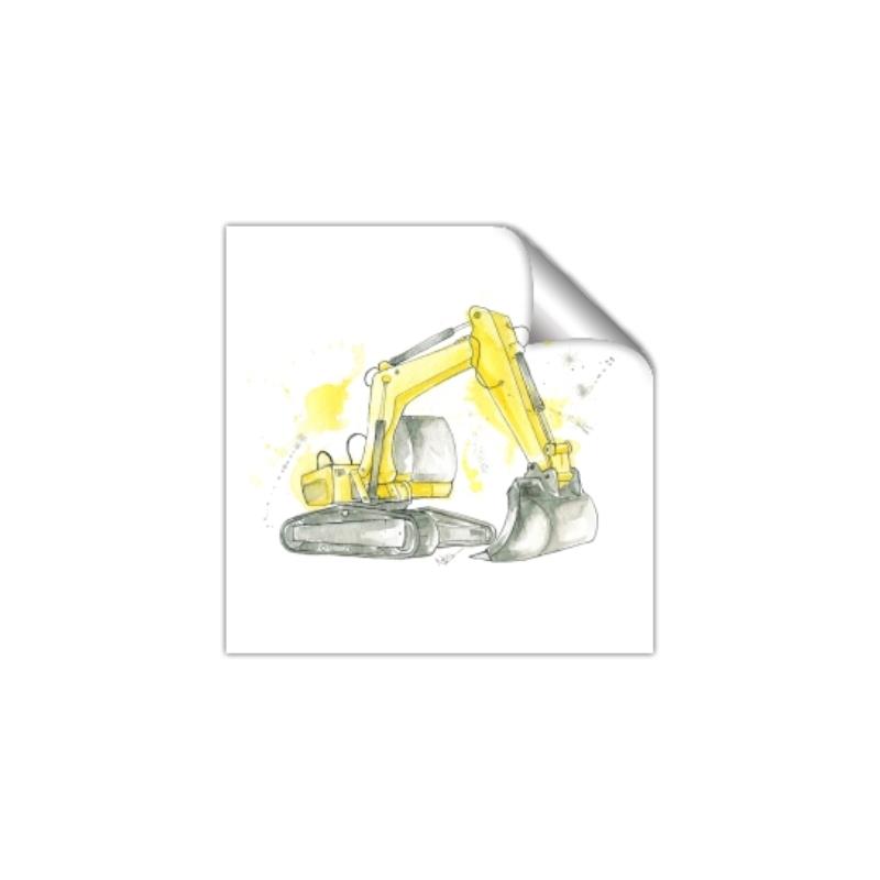 Picture of Construction Trucks I  _GroupedProduct_Square_Mini_ _GroupedProduct_Square_Unframed_Print_Only_