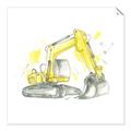 Picture of Construction Trucks I  _GroupedProduct_Square_Mini_ _GroupedProduct_Square_Unframed_Print_Only_