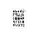 Picture of Black Letter Alphabet _GroupedProduct_Rectangle_Portrait_Mini_ _GroupedProduct_Rectangle_Portrait_Unframed_Print_Only_