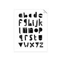 Picture of Black Letter Alphabet _GroupedProduct_Rectangle_Portrait_Mini_ _GroupedProduct_Rectangle_Portrait_Unframed_Print_Only_