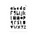 Picture of Black Letter Alphabet _GroupedProduct_Rectangle_Portrait_Mini_ _GroupedProduct_Rectangle_Portrait_Unframed_Print_Only_