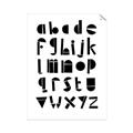 Picture of Black Letter Alphabet _GroupedProduct_Rectangle_Portrait_Mini_ _GroupedProduct_Rectangle_Portrait_Unframed_Print_Only_