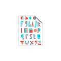 Picture of Multi Color Block Alphabet _GroupedProduct_Rectangle_Portrait_Mini_ _GroupedProduct_Rectangle_Portrait_Unframed_Print_Only_
