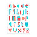 Picture of Multi Color Block Alphabet _GroupedProduct_Rectangle_Portrait_Mini_ _GroupedProduct_Rectangle_Portrait_Unframed_Print_Only_