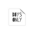 Picture of Boys Only  _GroupedProduct_Square_Mini_ _GroupedProduct_Square_Unframed_Print_Only_