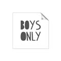 Picture of Boys Only  _GroupedProduct_Square_Mini_ _GroupedProduct_Square_Unframed_Print_Only_