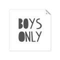Picture of Boys Only  _GroupedProduct_Square_Mini_ _GroupedProduct_Square_Unframed_Print_Only_