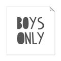 Picture of Boys Only  _GroupedProduct_Square_Mini_ _GroupedProduct_Square_Unframed_Print_Only_
