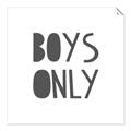 Picture of Boys Only  _GroupedProduct_Square_Mini_ _GroupedProduct_Square_Unframed_Print_Only_