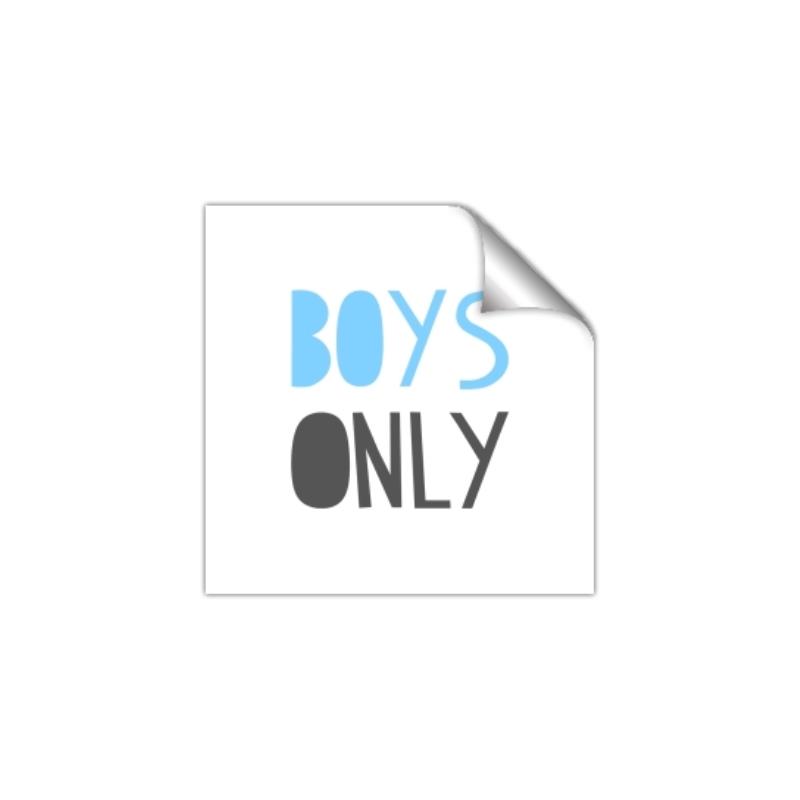 Picture of Boys Only Blue _GroupedProduct_Square_Mini_ _GroupedProduct_Square_Unframed_Print_Only_