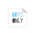 Picture of Boys Only Blue _GroupedProduct_Square_Mini_ _GroupedProduct_Square_Unframed_Print_Only_