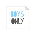 Picture of Boys Only Blue _GroupedProduct_Square_Mini_ _GroupedProduct_Square_Unframed_Print_Only_