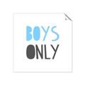 Picture of Boys Only Blue _GroupedProduct_Square_Mini_ _GroupedProduct_Square_Unframed_Print_Only_