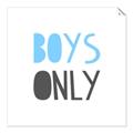Picture of Boys Only Blue _GroupedProduct_Square_Mini_ _GroupedProduct_Square_Unframed_Print_Only_