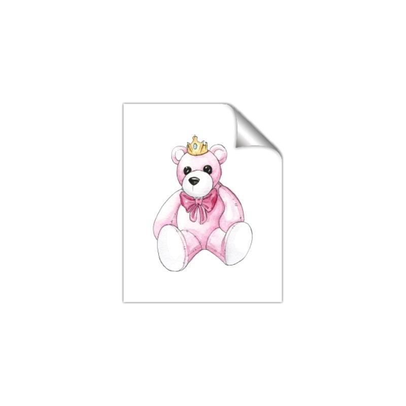 Picture of Pink Teddy _GroupedProduct_Rectangle_Portrait_Mini_ _GroupedProduct_Rectangle_Portrait_Unframed_Print_Only_