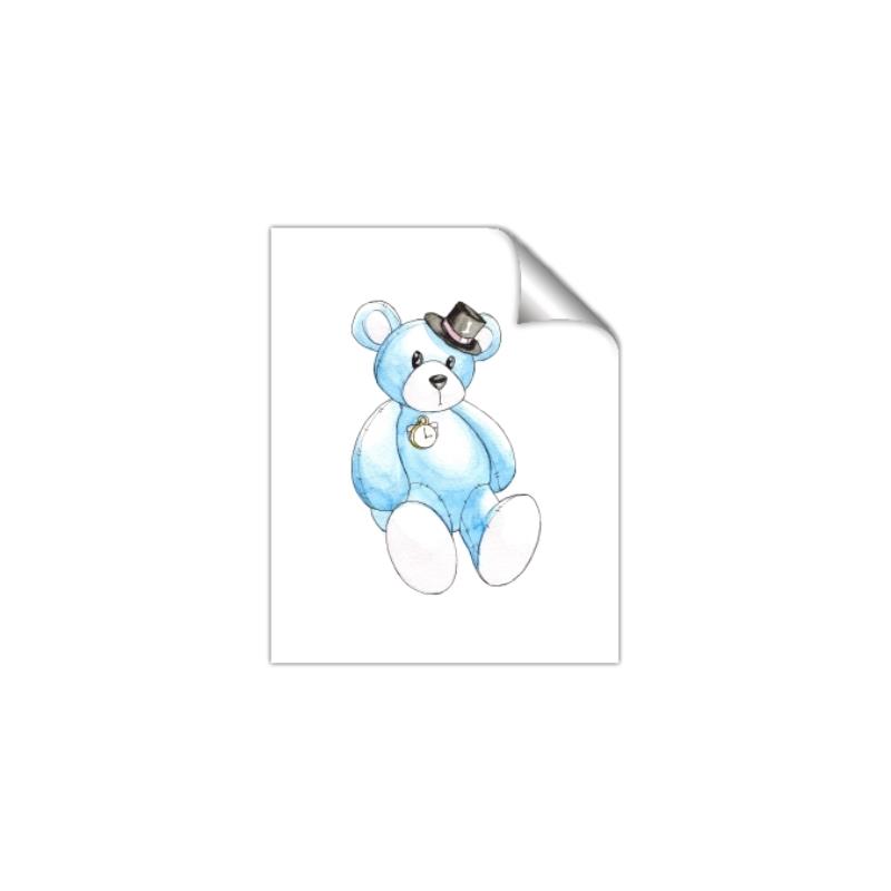 Picture of Blue Teddy _GroupedProduct_Rectangle_Portrait_Mini_ _GroupedProduct_Rectangle_Portrait_Unframed_Print_Only_