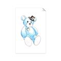 Picture of Blue Teddy _GroupedProduct_Rectangle_Portrait_Mini_ _GroupedProduct_Rectangle_Portrait_Unframed_Print_Only_