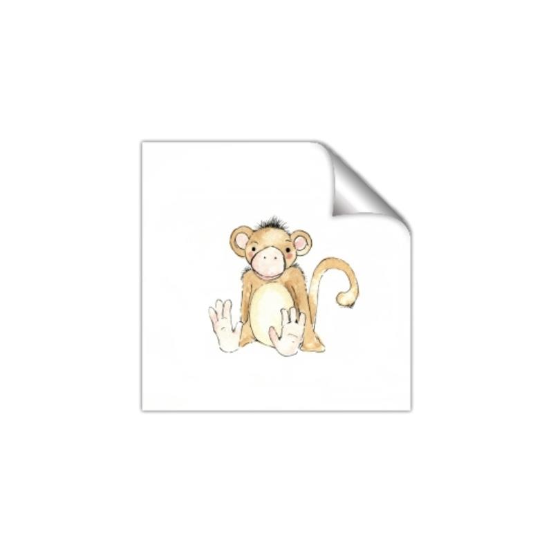 Picture of Baby Monkey _GroupedProduct_Square_Mini_ _GroupedProduct_Square_Unframed_Print_Only_
