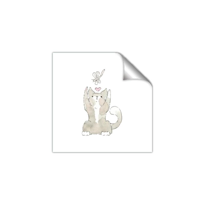 Picture of Playful Kitty _GroupedProduct_Square_Mini_ _GroupedProduct_Square_Unframed_Print_Only_