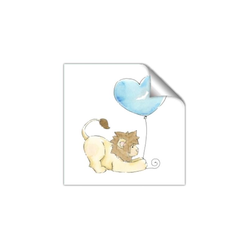 Picture of Heart Balloon Lion _GroupedProduct_Square_Mini_ _GroupedProduct_Square_Unframed_Print_Only_