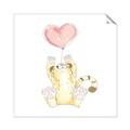 Picture of Heart Balloon Cheetah _GroupedProduct_Square_Mini_ _GroupedProduct_Square_Unframed_Print_Only_