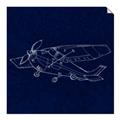 Picture of Airplane Navy II _GroupedProduct_Square_Mini_ _GroupedProduct_Square_Unframed_Print_Only_