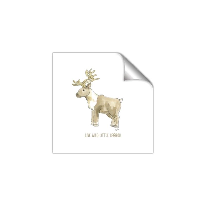 Picture of Wild little Caribou _GroupedProduct_Square_Mini_ _GroupedProduct_Square_Unframed_Print_Only_