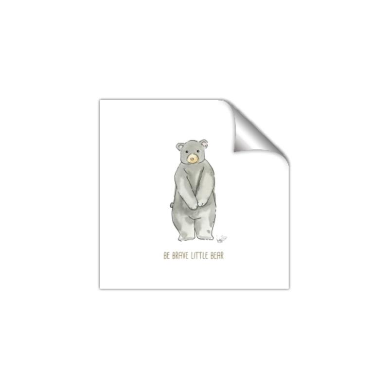 Picture of Be Brave Little Bear _GroupedProduct_Square_Mini_ _GroupedProduct_Square_Unframed_Print_Only_