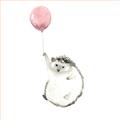Picture of Hedgehog Balloons II _GroupedProduct_Square_Mini_ _GroupedProduct_Square_Unframed_Print_Only_