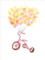 Picture of Balloon Bicycle _GroupedProduct_Rectangle_Portrait_Mini_ _GroupedProduct_Rectangle_Portrait_Unframed_Print_Only_