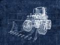 Picture of Tractor Blueprint ll _GroupedProduct_Rectangle_Landscape_Mini_ _GroupedProduct_Rectangle_Landscape_Unframed_Print_Only_