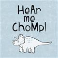 Picture of Hear me Chomp Blue Bkg _GroupedProduct_Square_Mini_ _GroupedProduct_Square_Unframed_Print_Only_