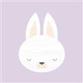 Picture of Purple Bunny _GroupedProduct_Square_Mini_ _GroupedProduct_Square_Unframed_Print_Only_