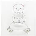 Picture of Nursery Polar Bear _GroupedProduct_Square_Mini_ _GroupedProduct_Square_Unframed_Print_Only_