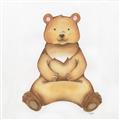 Picture of Nursery Bear _GroupedProduct_Square_Mini_ _GroupedProduct_Square_Unframed_Print_Only_