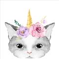 Picture of Caticorn _GroupedProduct_Square_Mini_ _GroupedProduct_Square_Unframed_Print_Only_
