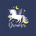 Picture of Dreamer Unicorn _GroupedProduct_Square_Mini_ _GroupedProduct_Square_Unframed_Print_Only_