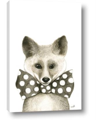 Picture of Baby Fox with Bow Tie