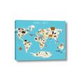 Picture of Animals Map of the World _GroupedProduct_Rectangle_Landscape_Canvas_