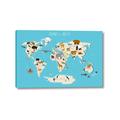 Picture of Animals Map of the World _GroupedProduct_Rectangle_Landscape_Canvas_