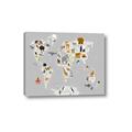 Picture of Animals Map Grey _GroupedProduct_Rectangle_Landscape_Canvas_