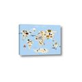 Picture of Animals Map Light Blue _GroupedProduct_Rectangle_Landscape_Canvas_