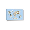 Picture of Animals Map Light Blue _GroupedProduct_Rectangle_Landscape_Canvas_