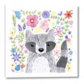 Picture of In the Garden Raccoon _GroupedProduct_Square_Mini_ _GroupedProduct_Square_Canvas_