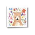 Picture of In the Garden Bear _GroupedProduct_Square_Mini_ _GroupedProduct_Square_Canvas_
