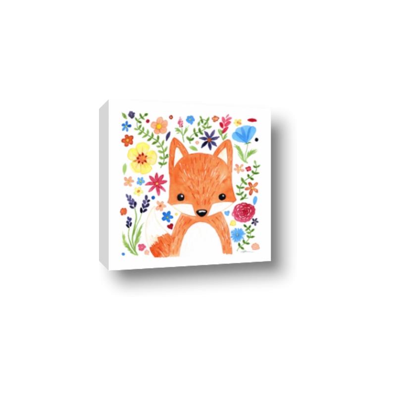 Picture of In the Garden Fox _GroupedProduct_Square_Mini_ _GroupedProduct_Square_Canvas_