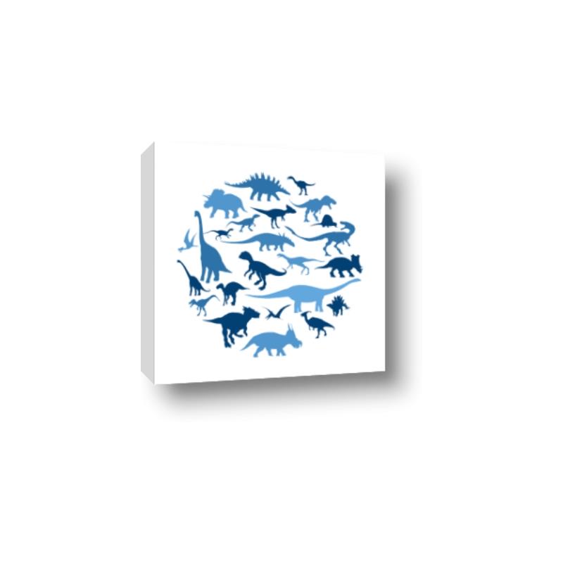 Picture of Dino Party Blue _GroupedProduct_Square_Mini_ _GroupedProduct_Square_Canvas_