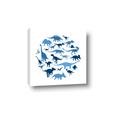 Picture of Dino Party Blue _GroupedProduct_Square_Mini_ _GroupedProduct_Square_Canvas_