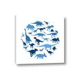 Picture of Dino Party Blue _GroupedProduct_Square_Mini_ _GroupedProduct_Square_Canvas_